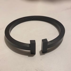 Tiffany Men’s black square coated bracelet